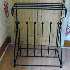 Wrought iron welly rack and storage Boot holders UK