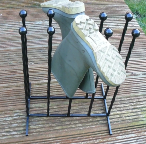 5 pair double boot rack holder