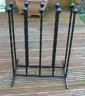 wrought iron double boot holders Boot holders UK