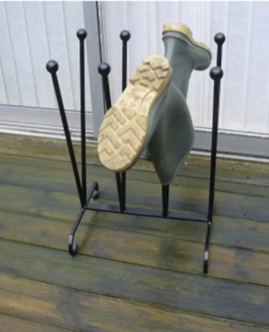 Angled welly rack ho9lder Boot holders UK